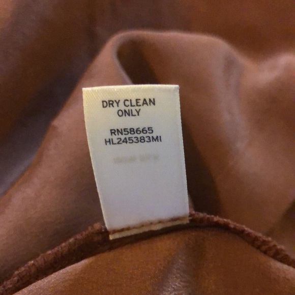 Trouvé brown Silk asymmetrical flowy blouse - Picture 9 of 9
